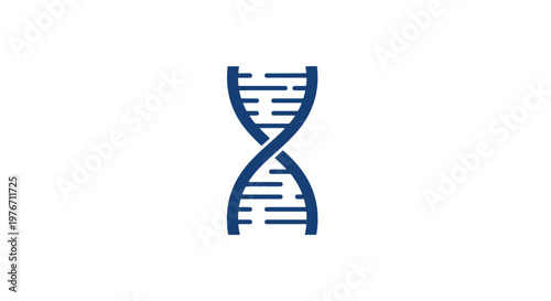 DNA Double Helix Structure Illustration.