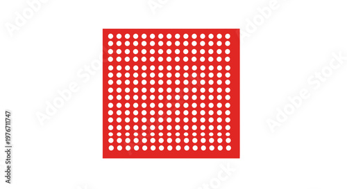 Red Plastic Building Block Plate.