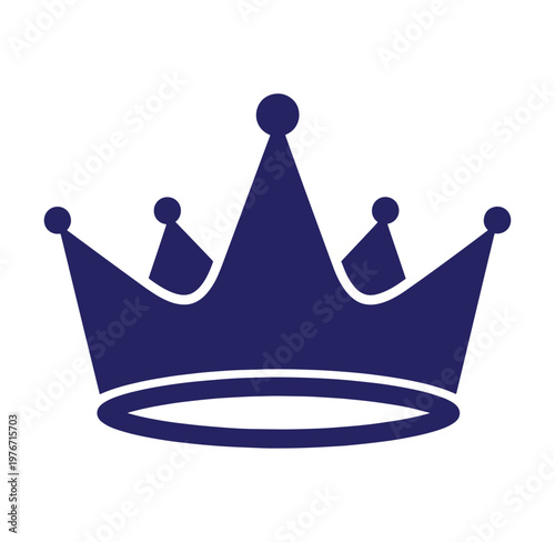 Royal crown symbol icon for royalty or nobility concept