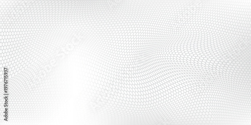 Mesh white painted old brick Wall panoramic background vector abstract simple