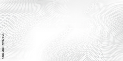 Mesh white painted old brick Wall panoramic background vector