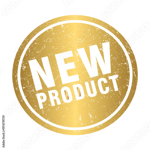 Golden New Product Stamp, Latest Launch Label Just Released Badge Innovation — transparent PNG