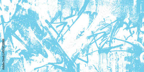 Abstract grunge blue and white texture background with splatter and paint drips light blue graphic element spray paint urban art wall art modern art background abstract splatter distressed