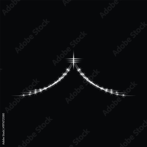 vector illustration of a spider web