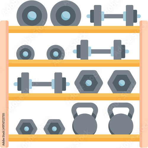 Dumbbell Set Vector