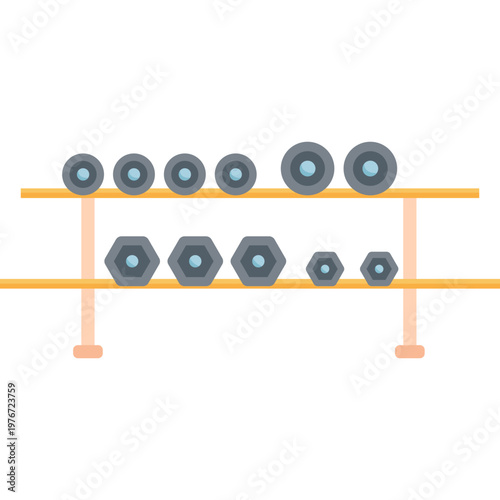 Dumbbell Set Vector