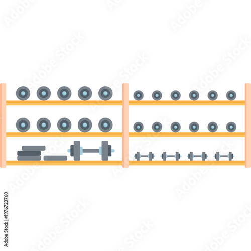 Dumbbell Set Vector