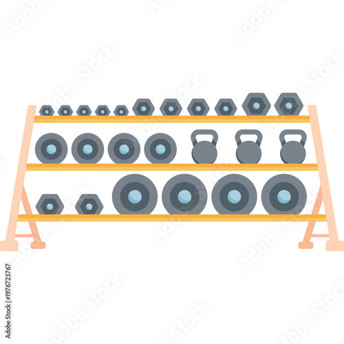 Dumbbell Set Vector