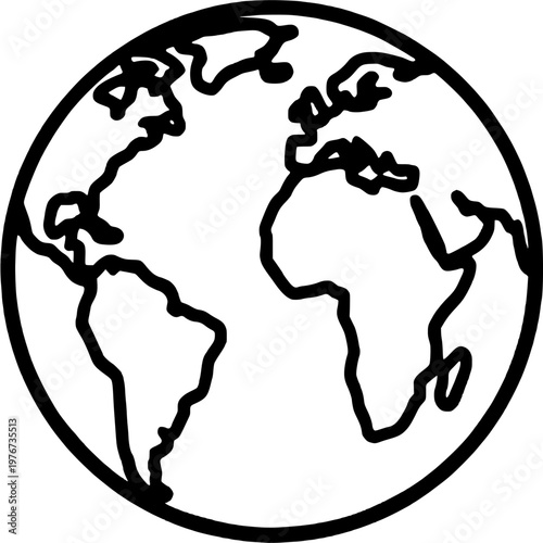 Minimalist global data cloud storage vector, "Created with AI assistance and manually refined."