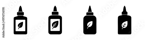 Organic essential oil bottles vector illustration for aromatherapy and natural health products