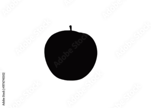 apple on black