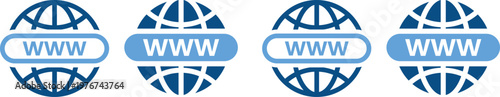 Visit Website Icon Set. External link and web browser symbols. Online Connection Symbols. Global web and link icons. Redirect and internet access design
