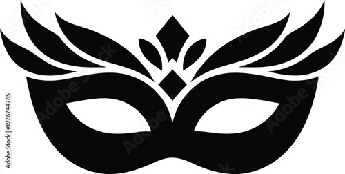 Masquerade mask icon, carnival or party symbol