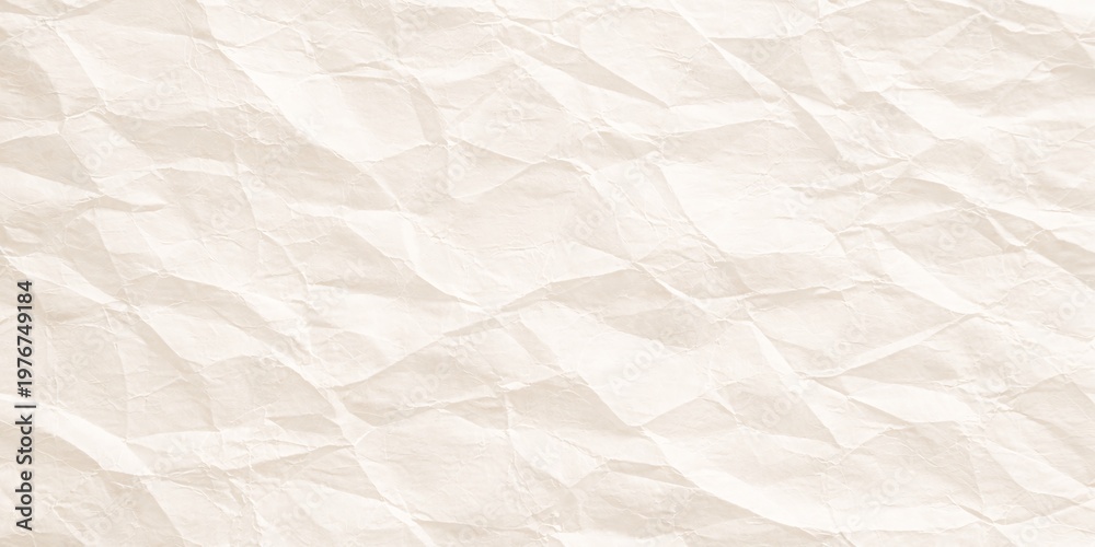 Fototapeta premium Detailed crumpled paper texture with grain for vector background design