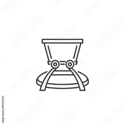 Line icon of a coffee grinder.