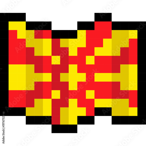 North Macedonia flag pixel