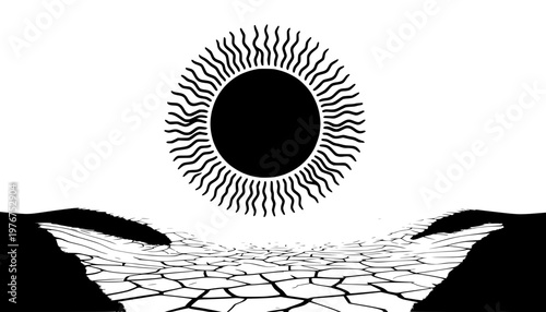 vector illustration of an eye