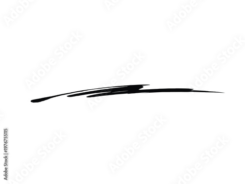 Black Ink Calligraphy Swash and Divider Element