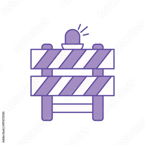 Barrier icon clean and modern vector illustration