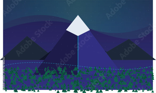 Alpine Mountain Landscape under Vibrant Northern Lights and Starry Night Sky