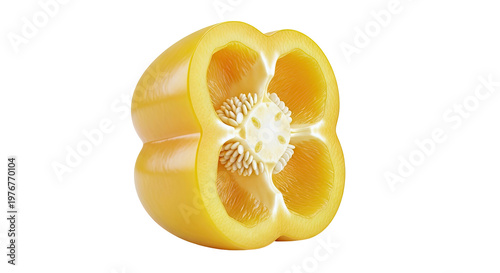 Yellow Bell Pepper Halved