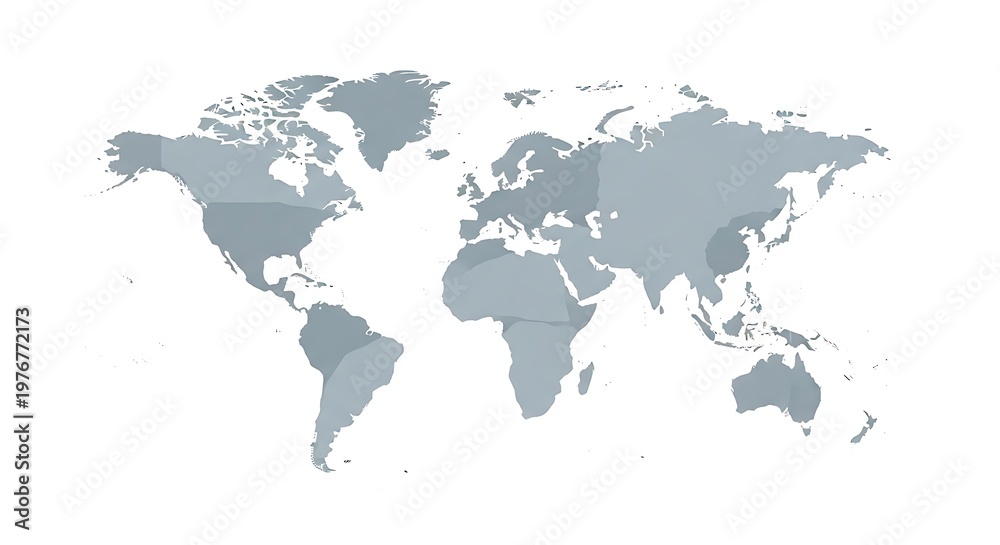 Fototapeta premium World Map Silhouette 84eb 9dbe074b