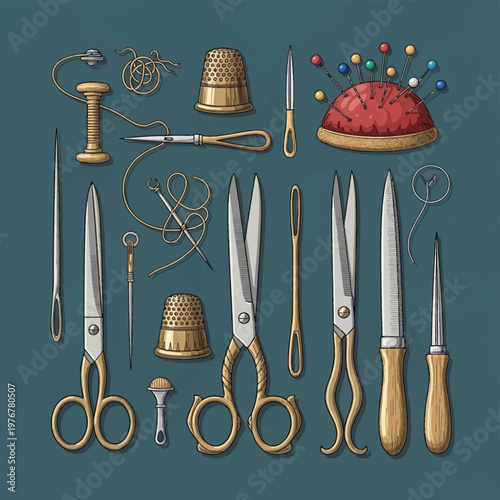 set of vintage accessories