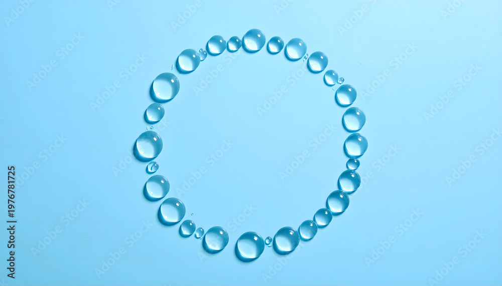 Obraz premium 水滴リングミニマル構図