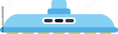 Robotic vacuum cleaner moving autonomously, providing efficient floor cleaning