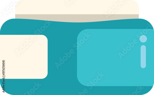 Cosmetic cream jar representing beauty and skincare products