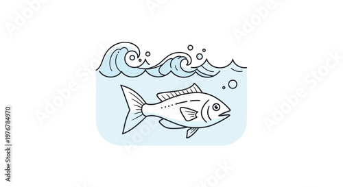 Fish Swimming in the Ocean Water.