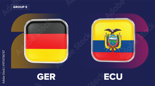 Germany vs Ecuador Football Rivalry - Group E, World Cup 2026 Thement