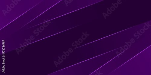 A vibrant purple abstract design showcasing dynamic lines and shapes in a modern graphic illustration.