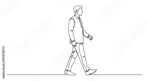 A man walking with a prosthetic leg.