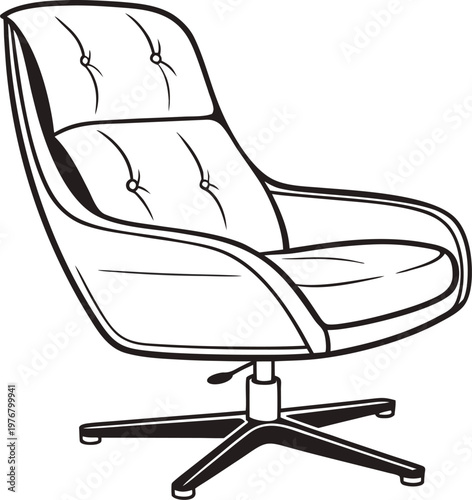 sketch of armchair