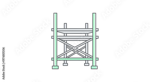 Industrial Scaffolding Structure, Construction Site Equipment, Building Support System
