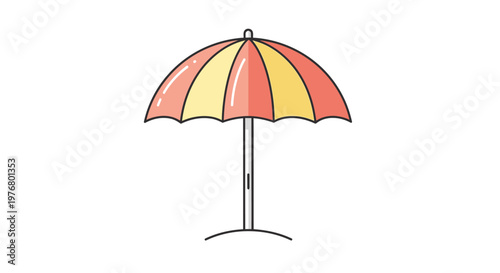 Summer Beach Umbrella - Sun Protection and Shade