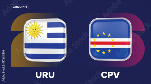 Uruguay vs Cape Verde - Group H Soccer Match 2026