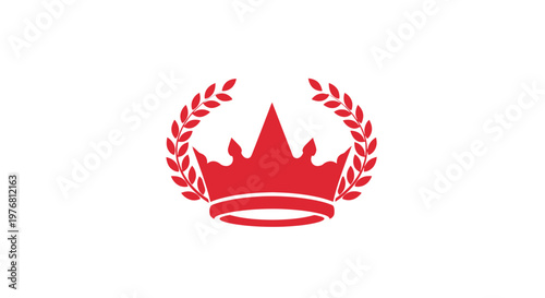 Red Crown with Laurel Wreath Symbol.