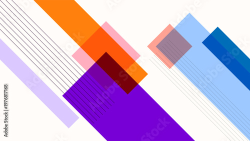 Modern Abstract Background with Minimalist Geometric Lines Shapes Flat Colorful Frame Design Vector. Good for Website Banners, Corporate Presentations, Branding, Posters, Social Media