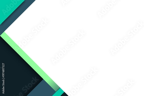 Modern Green Blue Geometric Background with Clean Minimal Corporate Design