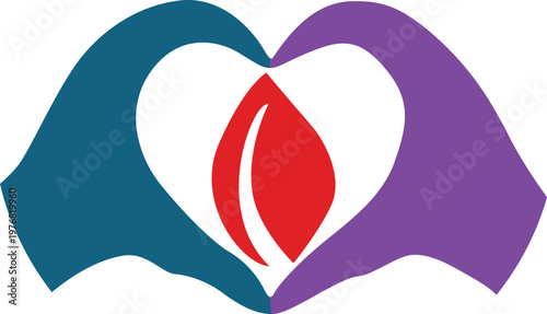 Mobile Phone Notification with Romantic Message Concept