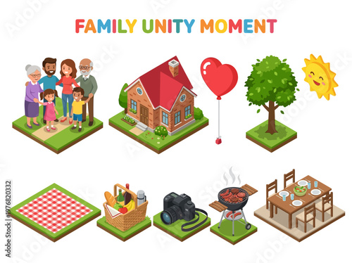 Creating lasting memories A family gathering for fun and connection, celebrating unity and togetherness