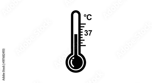 Thermometer Showing Normal Body Temperature.