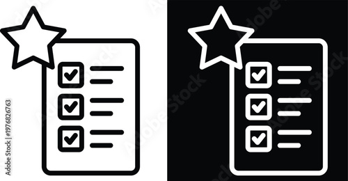 priority Two-tone version in black and white background