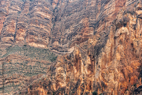 Scenic Landscape of Ricote Valley and Segura River in Murcia, Spain