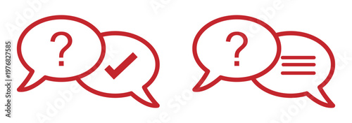 Collection of web icons showcasing question marks in various styles and formats