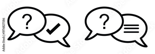 Collection of web icons showcasing question marks in various styles and formats