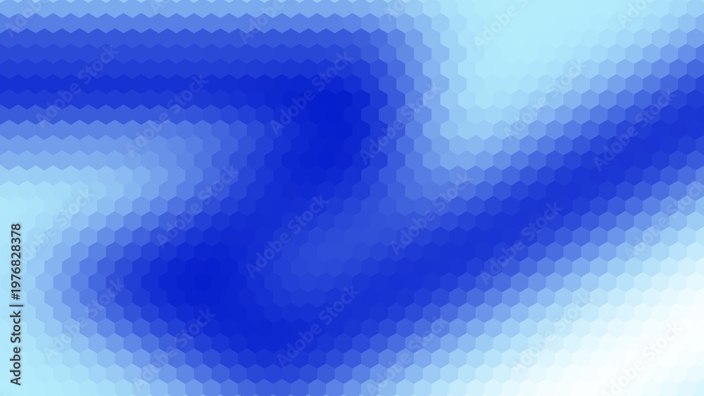 Obraz premium light blue and blue gradient hexagon surface design. gradient background for business, etc. horizontal background with hexagon pattern and center gradient
