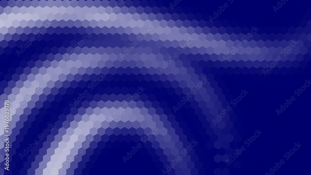 Obraz premium horizontal background with blue and white gradient hexagon pattern